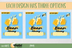 Money Card PNG Designs father's day. Printable Gift for Dad Product Image 2