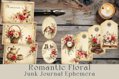 Floral Junk Journal Ephemera Set Product Image 1