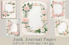 Soft Pastel Junk Journal Printable Paper- 40 jpg files Product Image 1