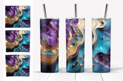 Glitter Tumbler Sublimation | Acrylic paints Skinny Tumbler Product Image 2