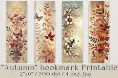 &quot;Autumn Fantasies&quot; Bookmark Printable, 4 png, jpg Product Image 1