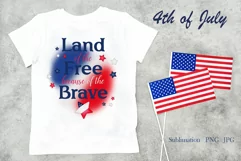 4th of July, Patriotic quote, sublimation png Product Image 1