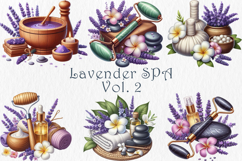 Lavender Spa Clipart Vol. 2, 22 PNG Product Image 1