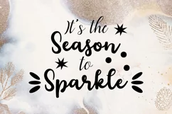 It's the season to sparkle - Christmas quote svg Product Image 3
