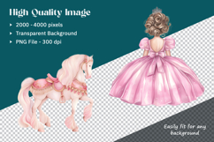 Fairytale Princess Kingdom Cliparts PNG Product Image 10