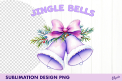 Watercolor Lilac Christmas Sublimation Bundle PNG Product Image 8