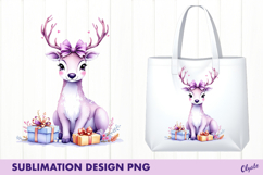 Christmas Quote Sublimation. Violet Christmas PNG Product Image 1