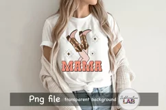 Mama Mothers Day Western Cowgirl Legs Sublimation Design Product Image 2