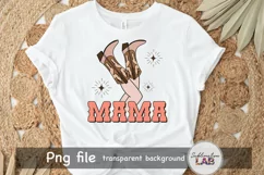Mama Mothers Day Western Cowgirl Legs Sublimation Design Product Image 4