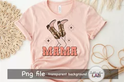Mama Mothers Day Western Cowgirl Legs Sublimation Design Product Image 5