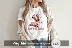 Lets Go Girls Western Cowgirl Bachelorette Sublimation Desig Product Image 5
