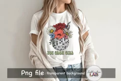 You Grow Girl Disco Ball Flower Bouquet Planter Sublimation Product Image 2