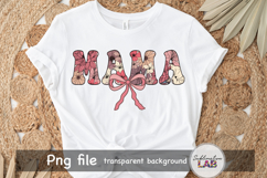 Mama Floral Coquette Bow Mothers Day Sublimation Design Product Image 3