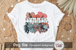 Summer Vibes Coquette Bow Beach Vacation Sublimation Design Product Image 4