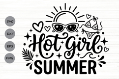 Hot Girl Summer Svg, Summer Vibes Svg, Girls Trip Svg. Product Image 1
