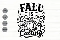Fall Is Calling Svg, Fall Season Svg, Pumpkin Patch Svg. Product Image 1