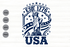 USA Est. 1776 Svg, USA 250th Anniversary Svg, Patriotic Svg. Product Image 1