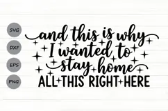And This Is Why I Wanted To Stay Home Svg, Introvert Svg. Product Image 1