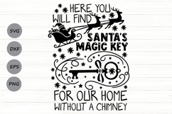 Here You Will Find Santa's Magic Key Svg, Christmas Svg. Product Image 1