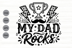 My Dad Rocks Svg, Best Dad Ever Svg, Awesome Dad Svg. Product Image 1