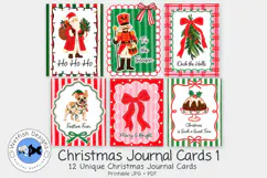Christmas Journal Cards 1 | 12 Printable Holiday Cards Product Image 2