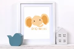 Cute cartoon animal - Baby elephant sublimation png - Dream Product Image 2