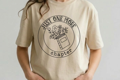 Just One More Chapter SVG Book Lover Design Product Image 3