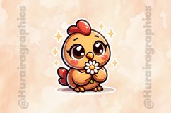 Hen|Printable Animal Sticker Product Image 2