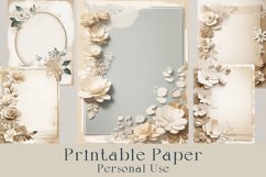 Soft Beige Touch-Junk Journal Printable Paper-40 jpg Product Image 2
