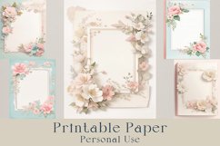 Soft Pastel Junk Journal Printable Paper- 40 jpg files Product Image 2