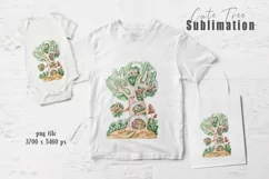Watercolor cute nursery tree sublimation / 1 illustration Product Image 1