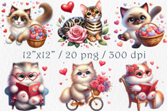 Valentine Kitten Clipatr, 20 png Product Image 2