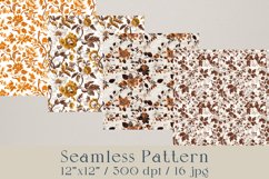 Seamless Pattern &quot;Autumn Brown&quot; - 16 jpg Product Image 2