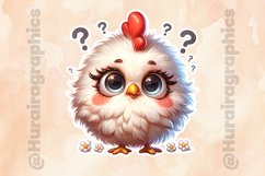 Hen|Printable Animal Sticker Product Image 2