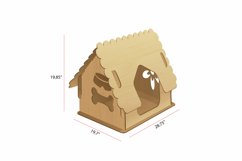 Puppy House SVG Laser Cutting File, Assemble Craft Product Image 2