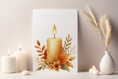 Autumn Cozy Candle Kit. 4 png, jpg Product Image 2