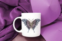 Gothic butterfly sublimation design png Product Image 3
