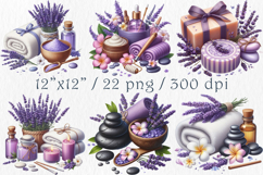 Lavender Spa Clipart Vol. 2, 22 PNG Product Image 2