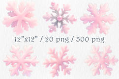 Snowflake Clipart Set 20 png Product Image 2