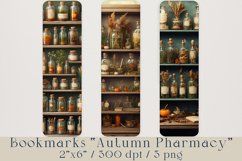 Printable Bookmarks &quot;Autumn Pharmacy&quot; - 3 png Product Image 1