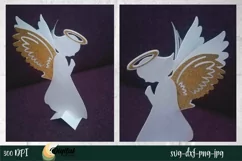 3d Christmas Angel svg | Nativity papercut | Christmas angel Product Image 4