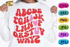 I LOVE YOU Alphabet Svg & Png Glitter File, Valentine's Day Product Image 2