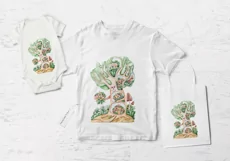 Watercolor cute nursery tree clipart. Cute illustration Product Image 2
