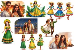 Brazilian Holiday Junina - digital sublimations, 21 png, jpg Product Image 2