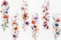 Wildflower Meadow Clipart, 40 png Product Image 2