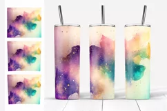 Glitter Tumbler Sublimation. Watercolor Tumbler Designs 20oz Product Image 3
