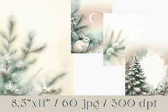 Winter Junk Journal Pages Bundle. 60 jpg Product Image 2