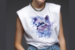 Cat Kitten Watercolor Sublimation Clipart PNG JPG Product Image 2