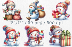 Snowman Clipart Bundle. 30 png Product Image 2
