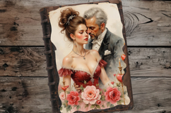 Vintage Valentine Junk Journal Pages, 24 jpg Product Image 2